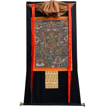 Gandhanra Tibetan Thangka Art - Tsongkhapa - from Labrang Monastery - Giclee Print with Mineral Pigments