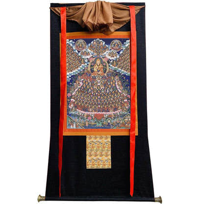 Je Tsongkhapa Refuge Tree Image - Tibetan thangka painting, view 13