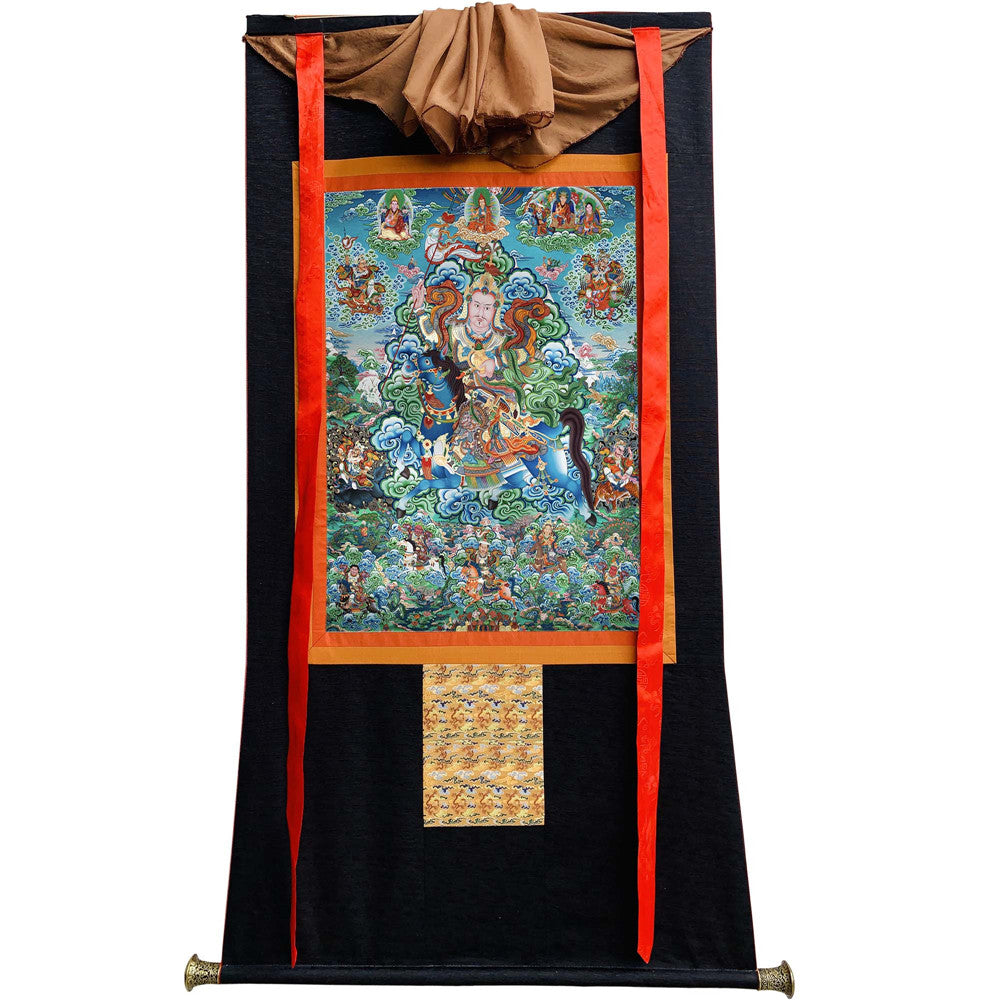 Gandhanra Handmade Thangka - King Gesar - from Kathok Monastery