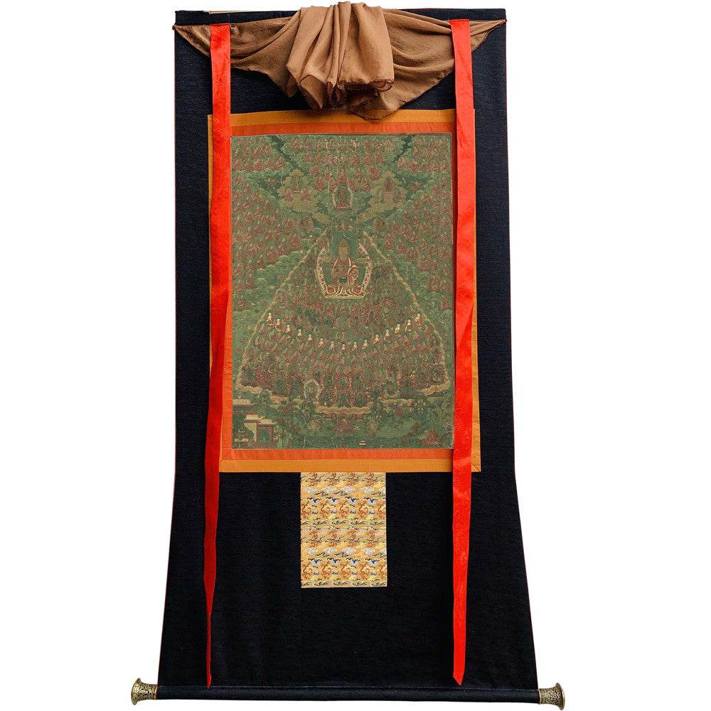 Tsongkhapa's Refuge Tree - 18th Century - Tibetan thangka painting, view 8