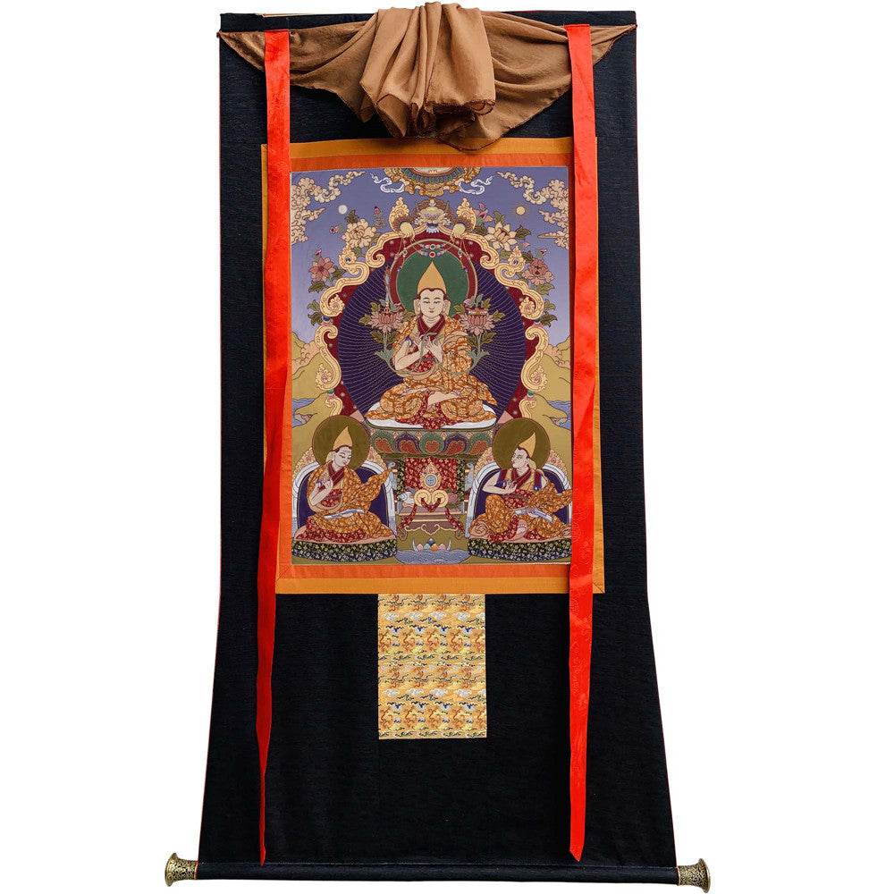 Tsongkhapa - 18th Century - Tibetan thangka painting, view 8