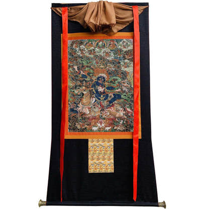 Palden Lhamo / Magzor Gyalmo - 18th Century - Tibetan thangka painting, view 8