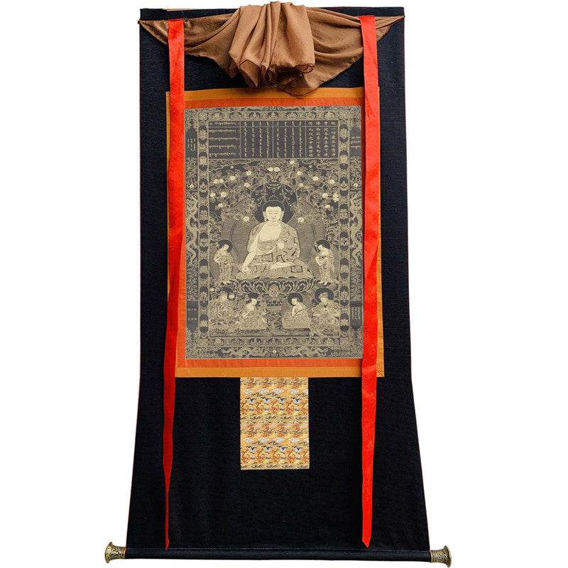 Kassapa Buddha Image - Tibetan thangka painting, view 13