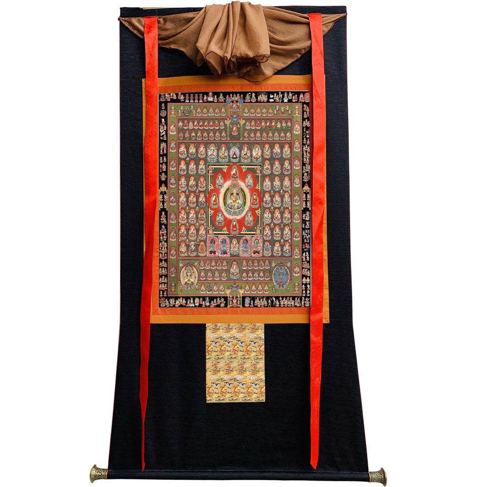 Garbha-dhatu-mandala - Tibetan thangka painting, view 8