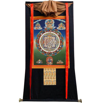 Kalacakravajra Mandala Image - Tibetan thangka painting, view 13