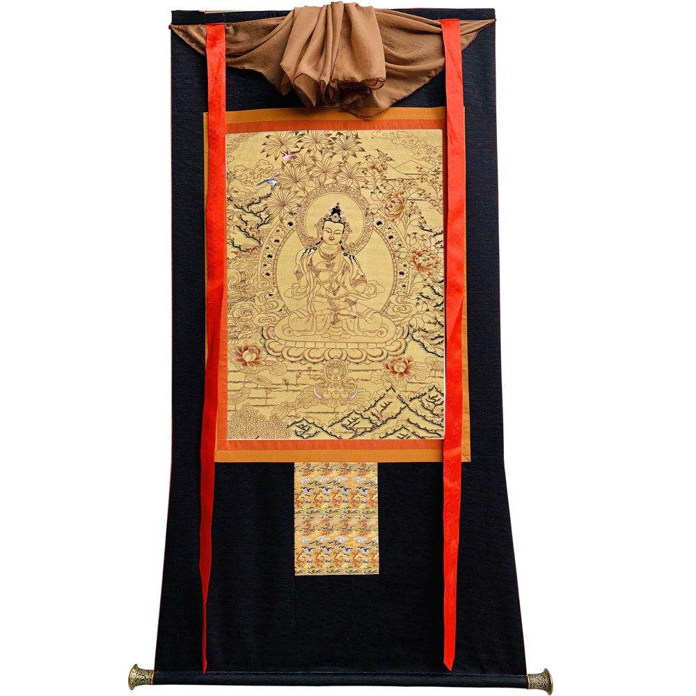 Vajrasattva - Tibetan thangka painting, view 20