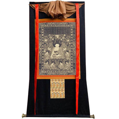 sikhina Buddha Image - Tibetan thangka painting, view 13