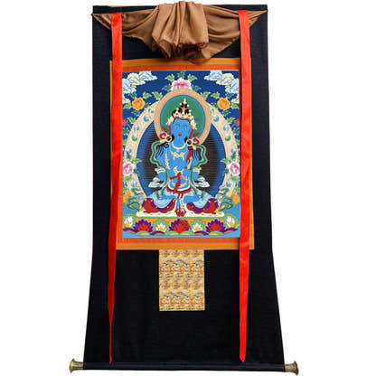 Vajrasattva - Tibetan thangka painting, view 20