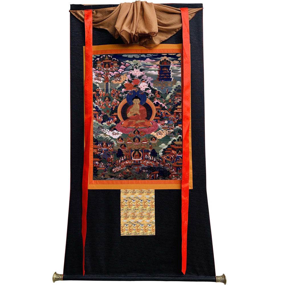 Shakyamuni - 17th Century - Tibetan thangka painting, view 8