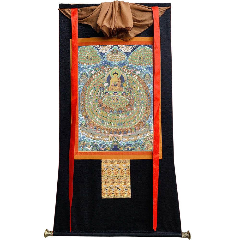 Shakyamuni Image - Tibetan thangka painting, view 13