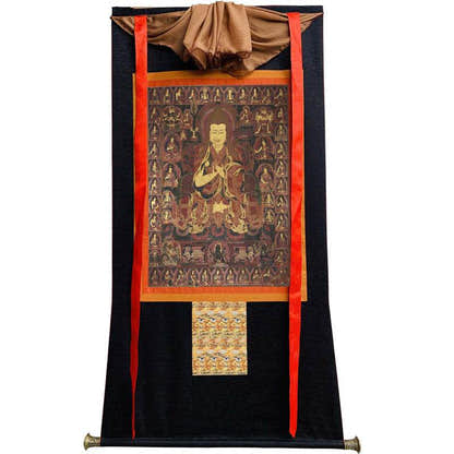 Je Tsongkhapa Image - Tibetan thangka painting, view 13