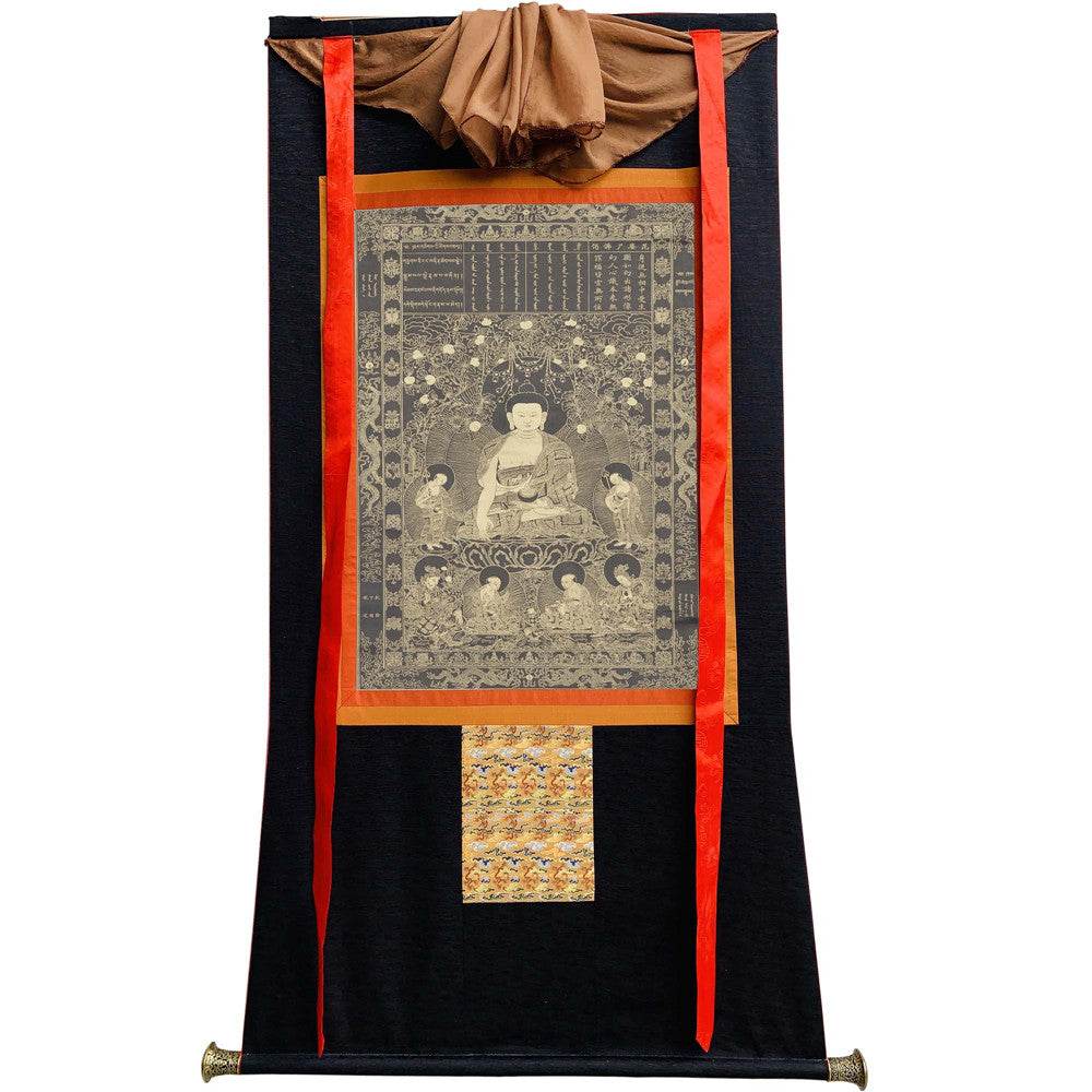 Vipasyin - Tibetan thangka painting, view 8