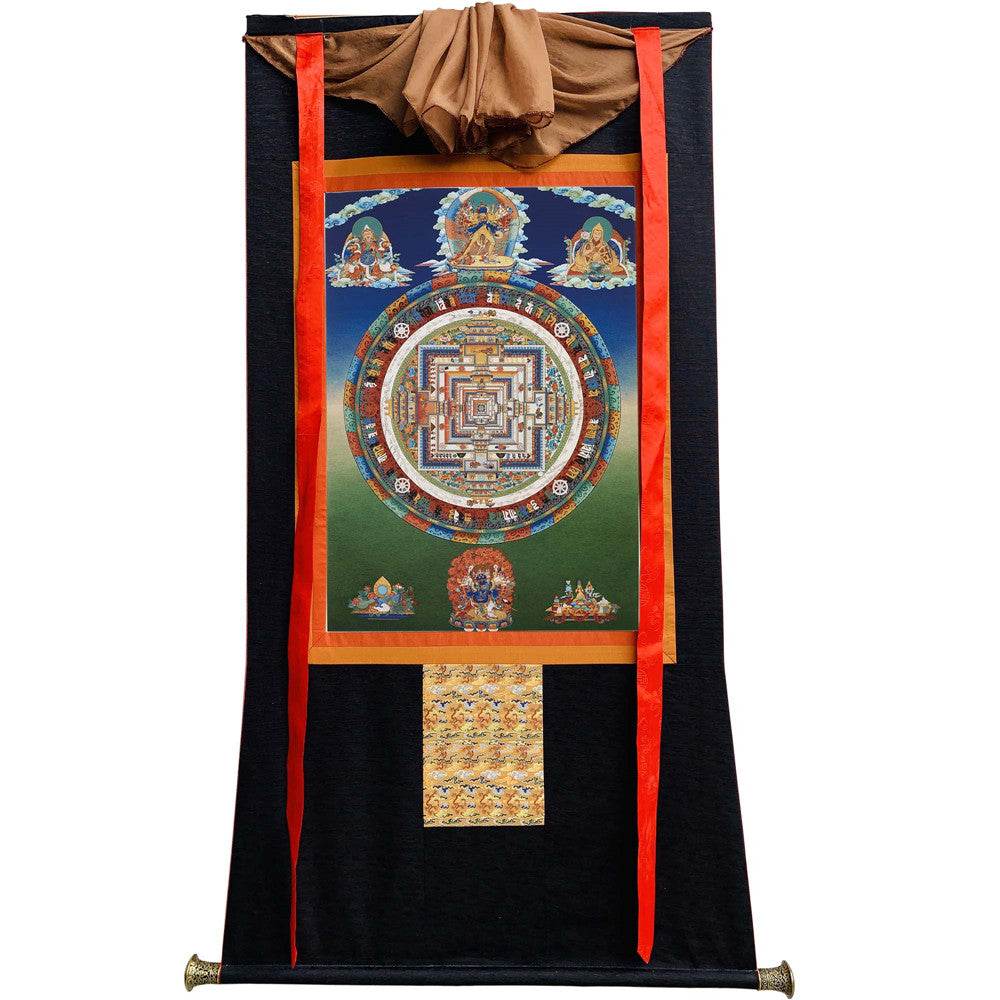 Kalacakravajra Mandala Thangka - Tibetan thangka painting, view 8
