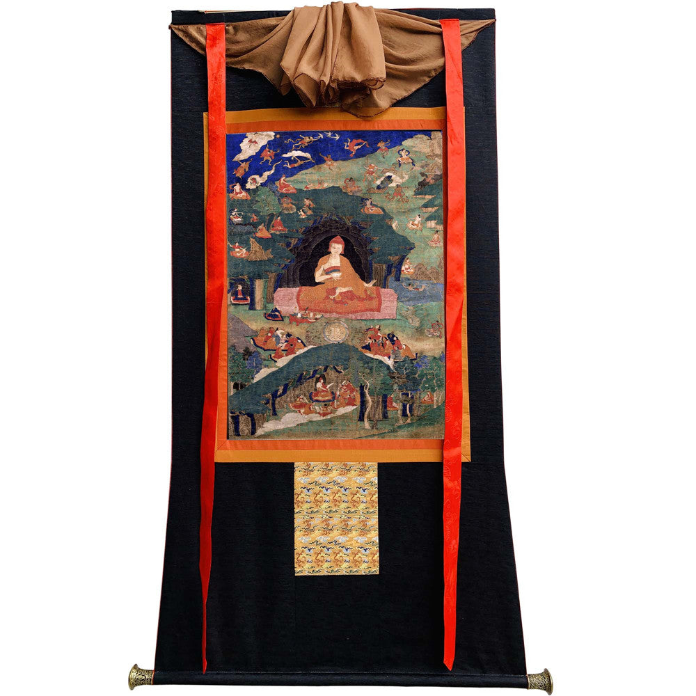 2770-唐卡-HBMT-074莲师说法 - Tibetan thangka painting, view 8