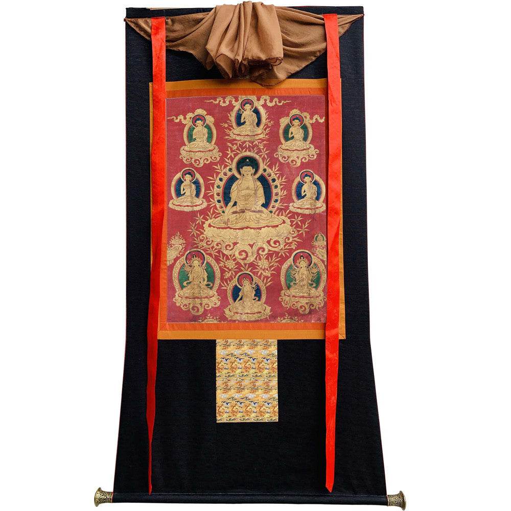 Shakyamuni Image - Tibetan thangka painting, view 13