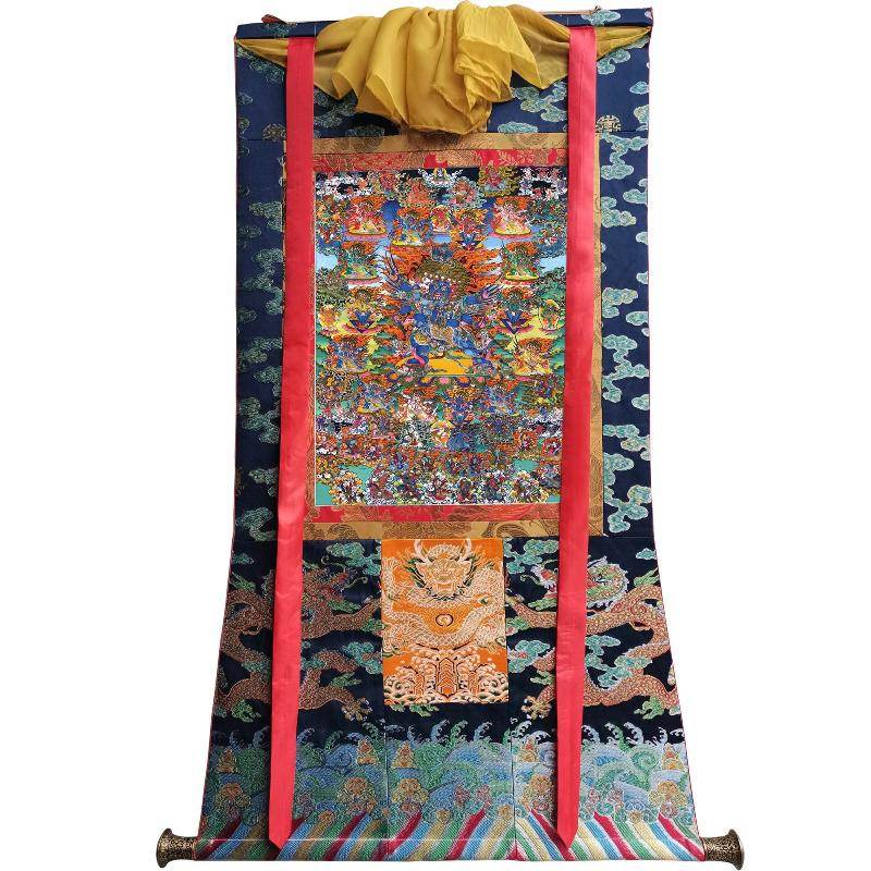 Vajrakilaya - Dorje Phurba - Tibetan thangka painting, view 9