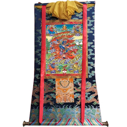 Gandhanra Handmade Thangka - Palden Lhamo / Magzor Gyalmo / Shri Devi - from Kathok Monastery