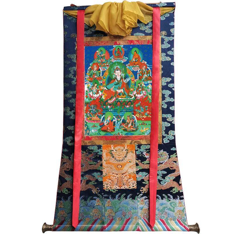 Eight Manifestations of Guru Rinpoche - Padmasambhava - Tibetan thangka painting, view 9