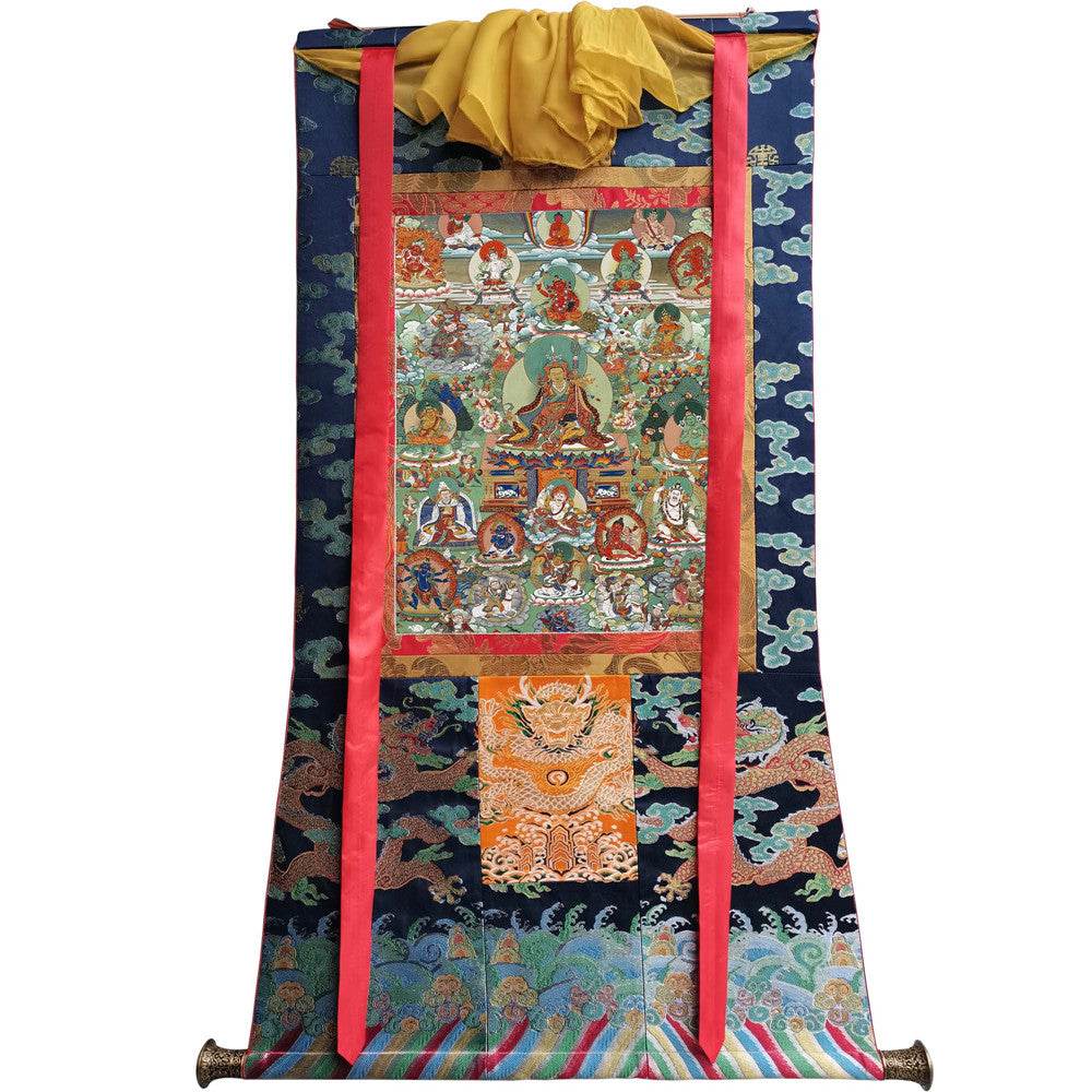 Padmasambhava - Guru Rinpoche - Tibetan thangka painting, view 9