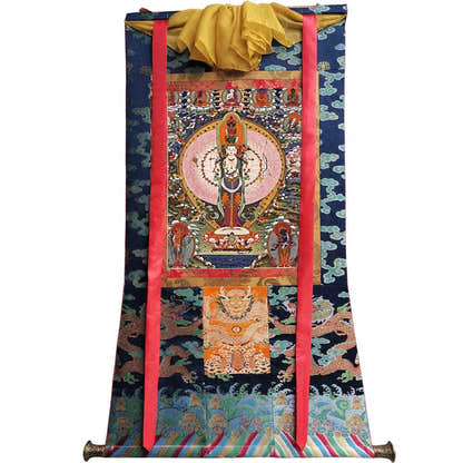 The Thousand-hand Avalokiteshvara - Tibetan thangka painting, view 9