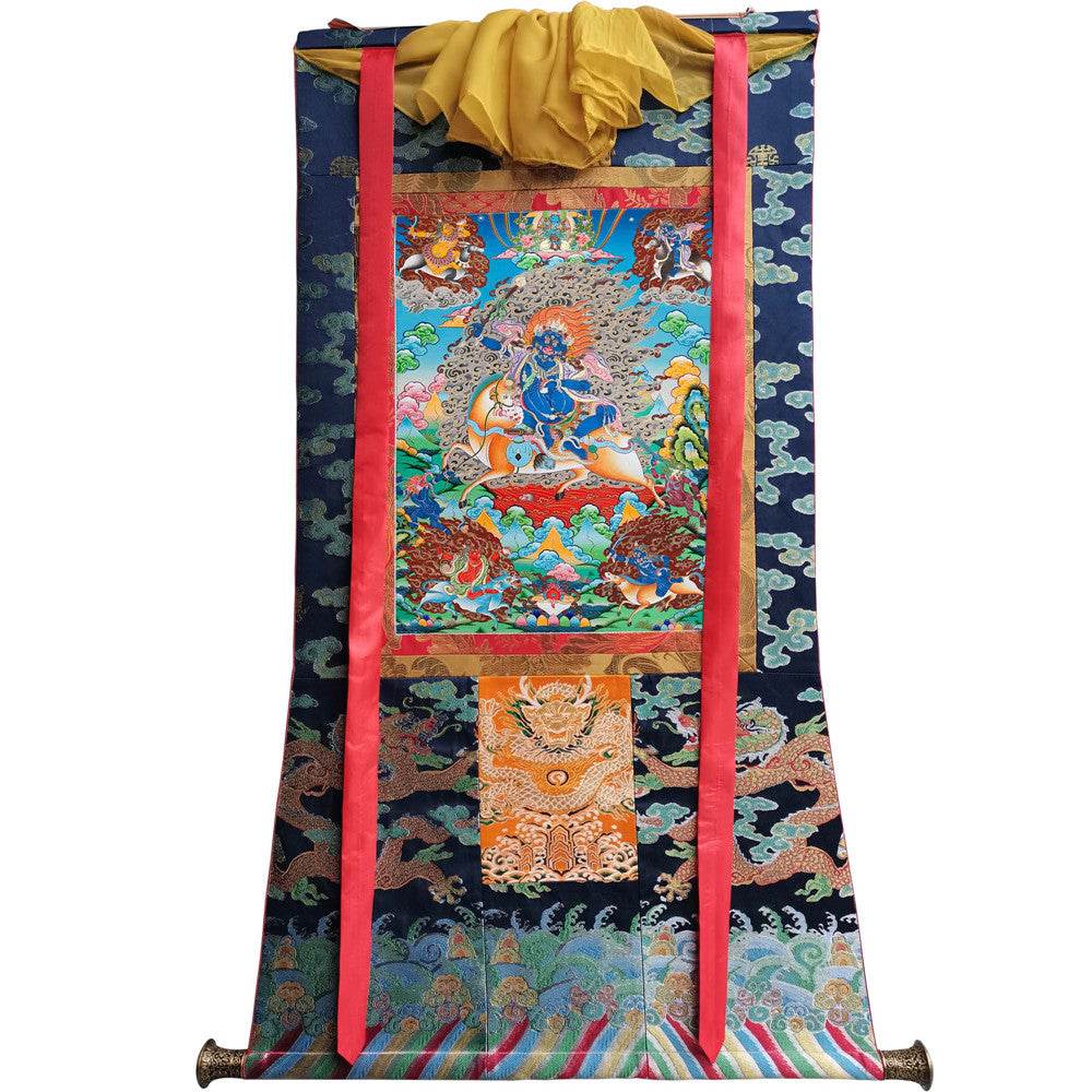 Palden Lhamo / Magzor Gyalmo / Shri Devi - Tibetan thangka painting, view 9