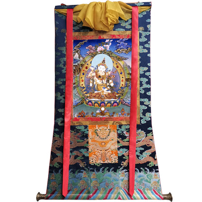 Gandhanra Handmade Thangka - Vajrasattva in Yab Yum - from Kathok Monastery