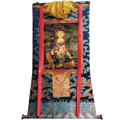 Samantabhadra - 17th Century - Tibetan thangka painting, view 9