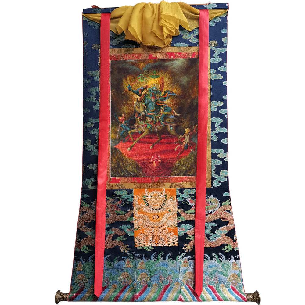 Palden Lhamo / Magzor Gyalmo / Shri Devi - Tibetan thangka painting, view 9