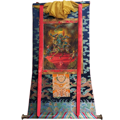 Gandhanra Handmade Thangka - Palden Lhamo / Magzor Gyalmo / Shri Devi - from Kathok Monastery