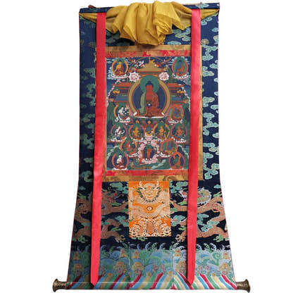 Amitabha Thangka - Tibetan thangka painting, view 9