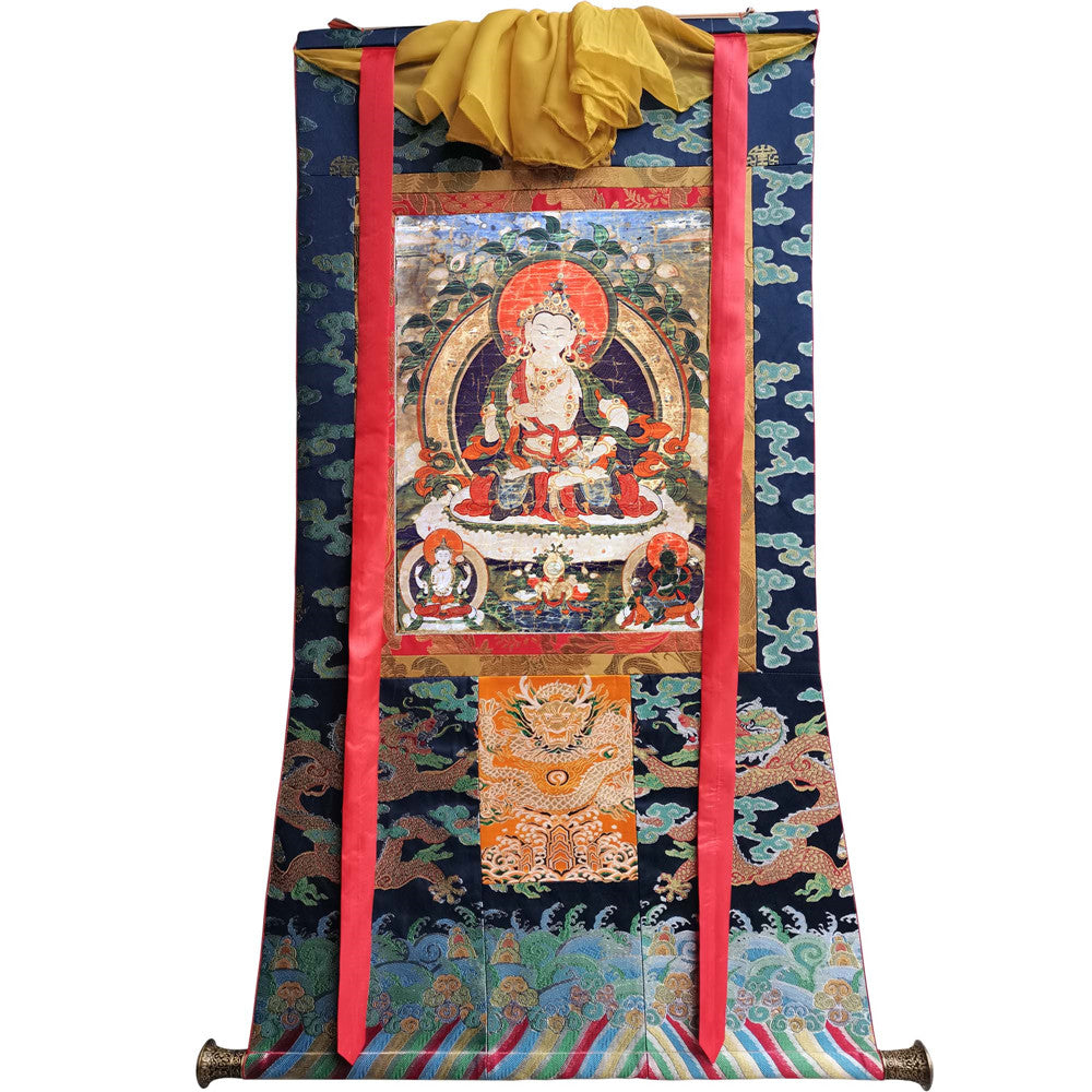 Gandhanra Handmade Thangka - Vajrasattva - from Kathok Monastery