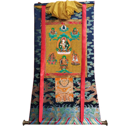 Gandhanra Handmade Thangka - Vajrasattva - from Kathok Monastery