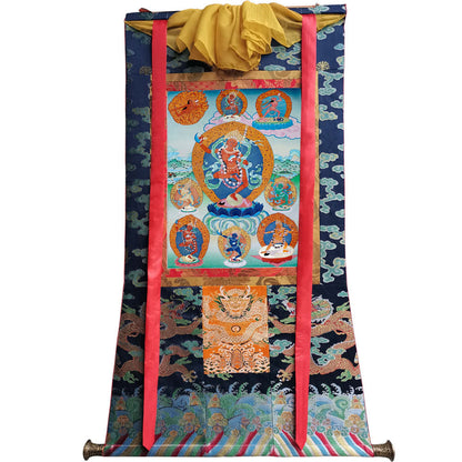 2746-唐卡-HBMT-050金刚亥母-卓玛那嫫-噶玛噶举-老-240dpi - Tibetan thangka painting, view 9