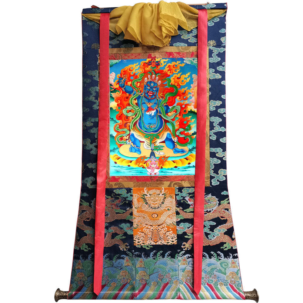 2779-唐卡-HBMT-084玛哈嘎拉-二臂-300dpi - Tibetan thangka painting, view 9