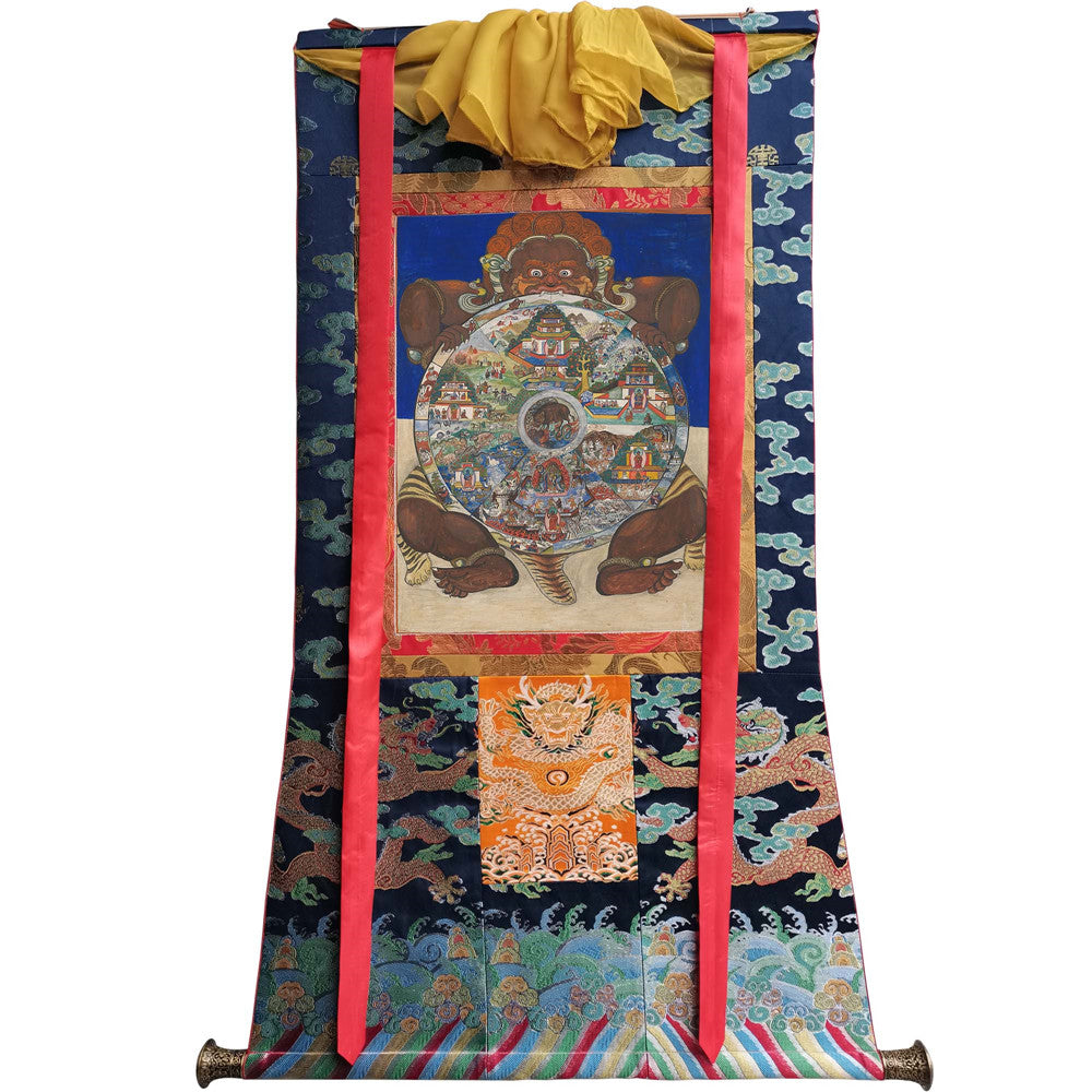 2772-唐卡-HBMT-077六道轮回-300dpi - Tibetan thangka painting, view 9