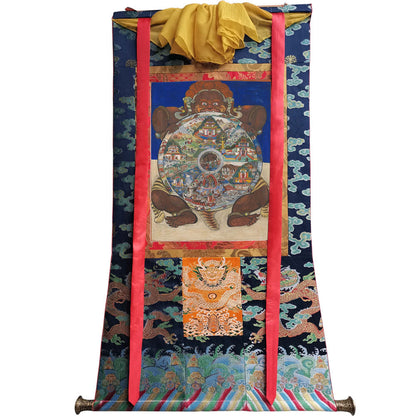 2772-唐卡-HBMT-077六道轮回-300dpi - Tibetan thangka painting, view 9