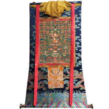 2768-唐卡-HBMT-072莲师-海生金刚76 - Tibetan thangka painting, view 9