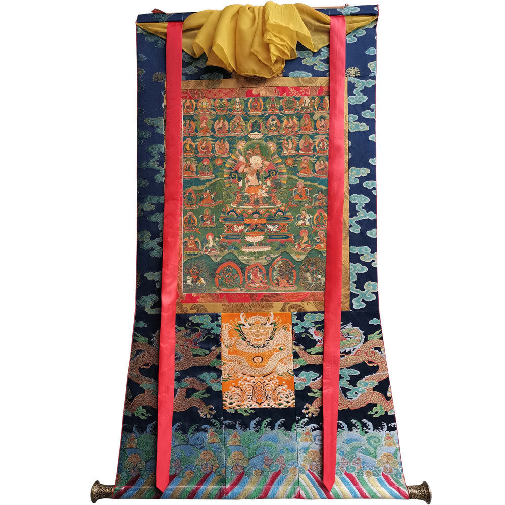 2768-唐卡-HBMT-072莲师-海生金刚76 - Tibetan thangka painting, view 9