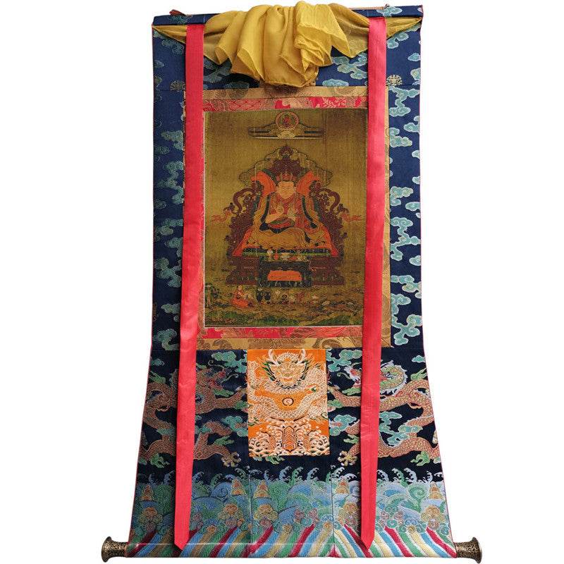 Tenth Shamarpa,Mipam Chodrup Gyatso Image - Tibetan thangka painting, size reference