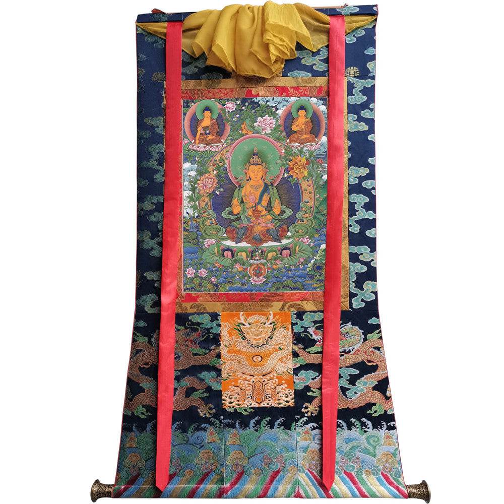 Avalokiteshvara - Tibetan thangka painting, view 9