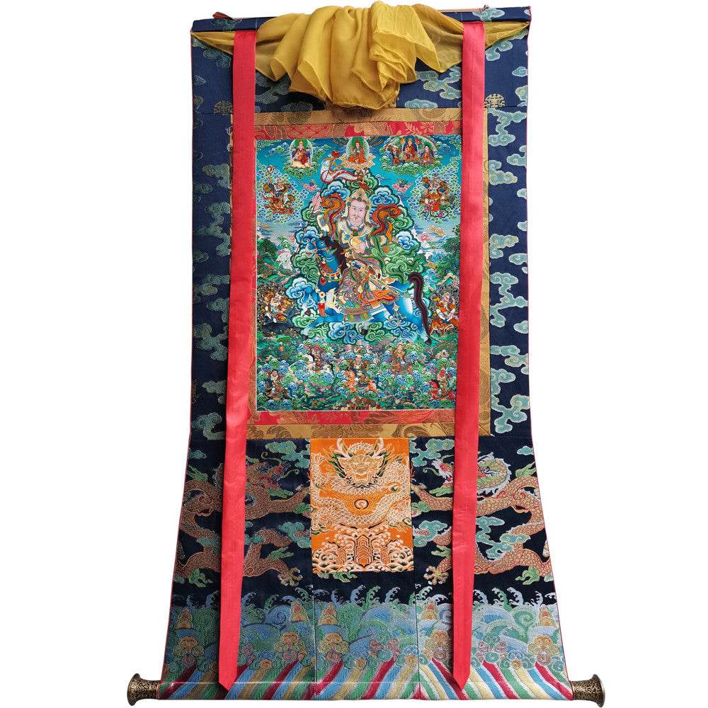 King Gesar - Tibetan thangka painting, view 8