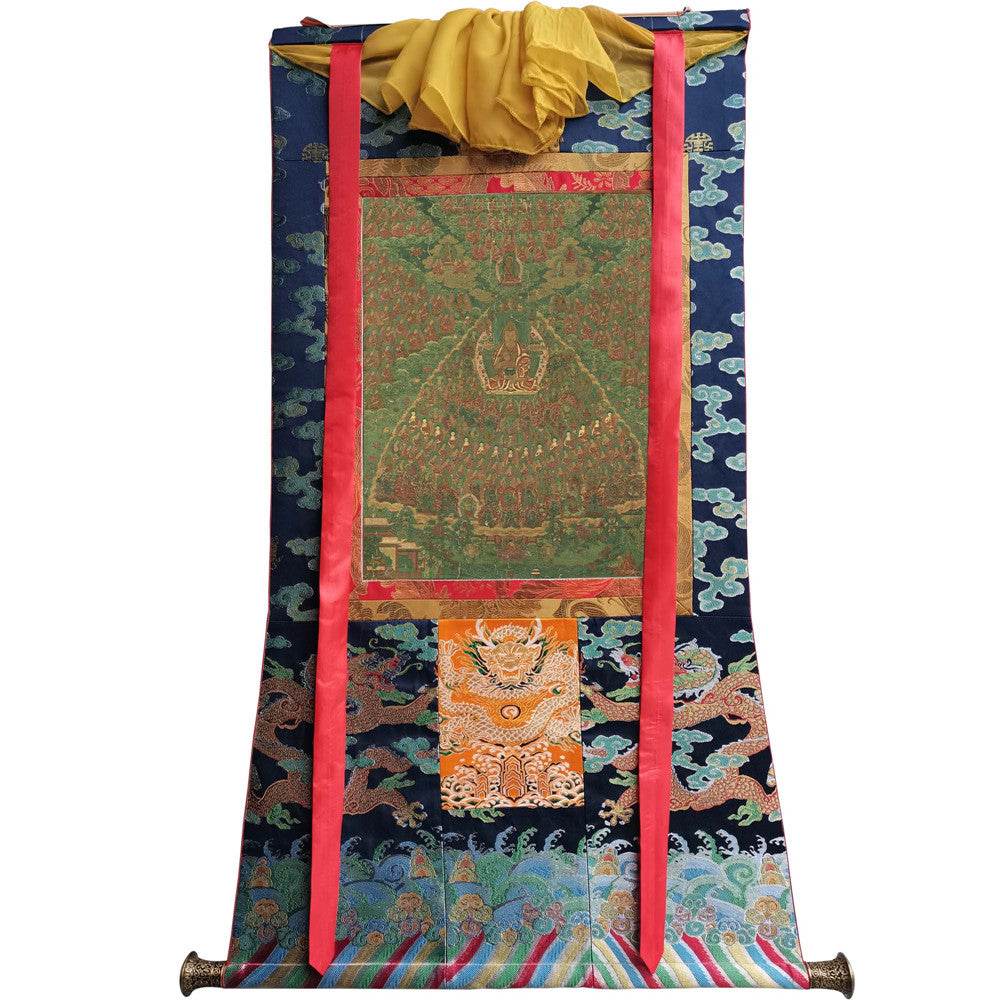 Tsongkhapa's Refuge Tree - 18th Century - Tibetan thangka painting, view 9