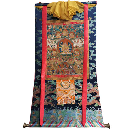 Gandhanra Tibetan Thangka Art - Vajrakilaya - Dorje Phurba - from Kathok Monastery - Giclee Print with Mineral Pigments