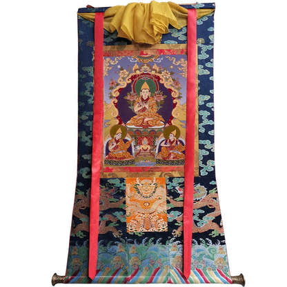 Tsongkhapa - 18th Century - Tibetan thangka painting, view 9