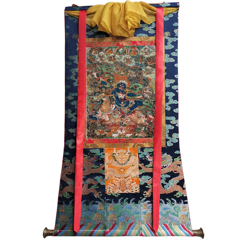 Gandhanra Handmade Thangka - Palden Lhamo / Magzor Gyalmo / Shri Devi - from Kathok Monastery