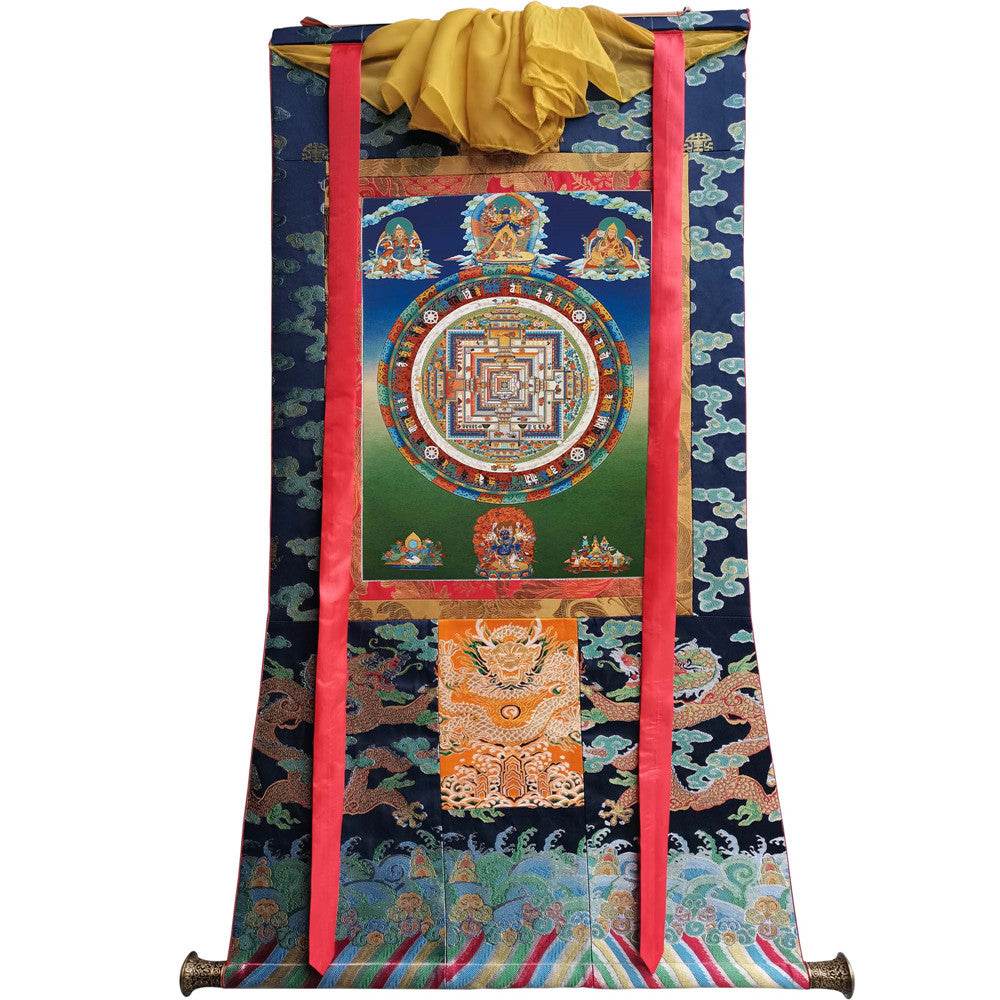 Kalacakravajra Mandala Thangka - Tibetan thangka painting, view 9