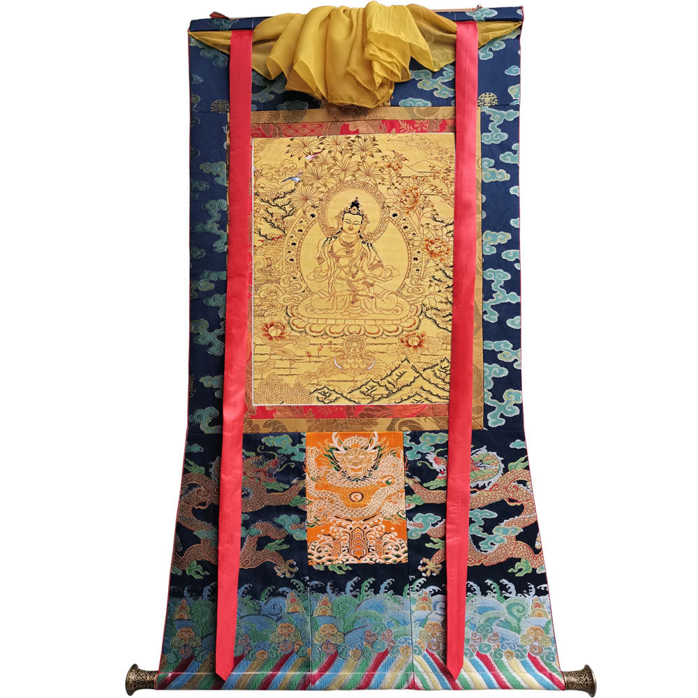 Gandhanra Handmade Thangka - Vajrasattva - from Kathok Monastery