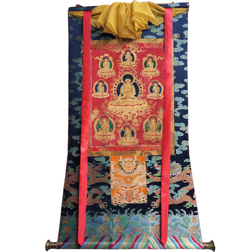Shakyamuni - 17th Century - Tibetan thangka painting, view 9