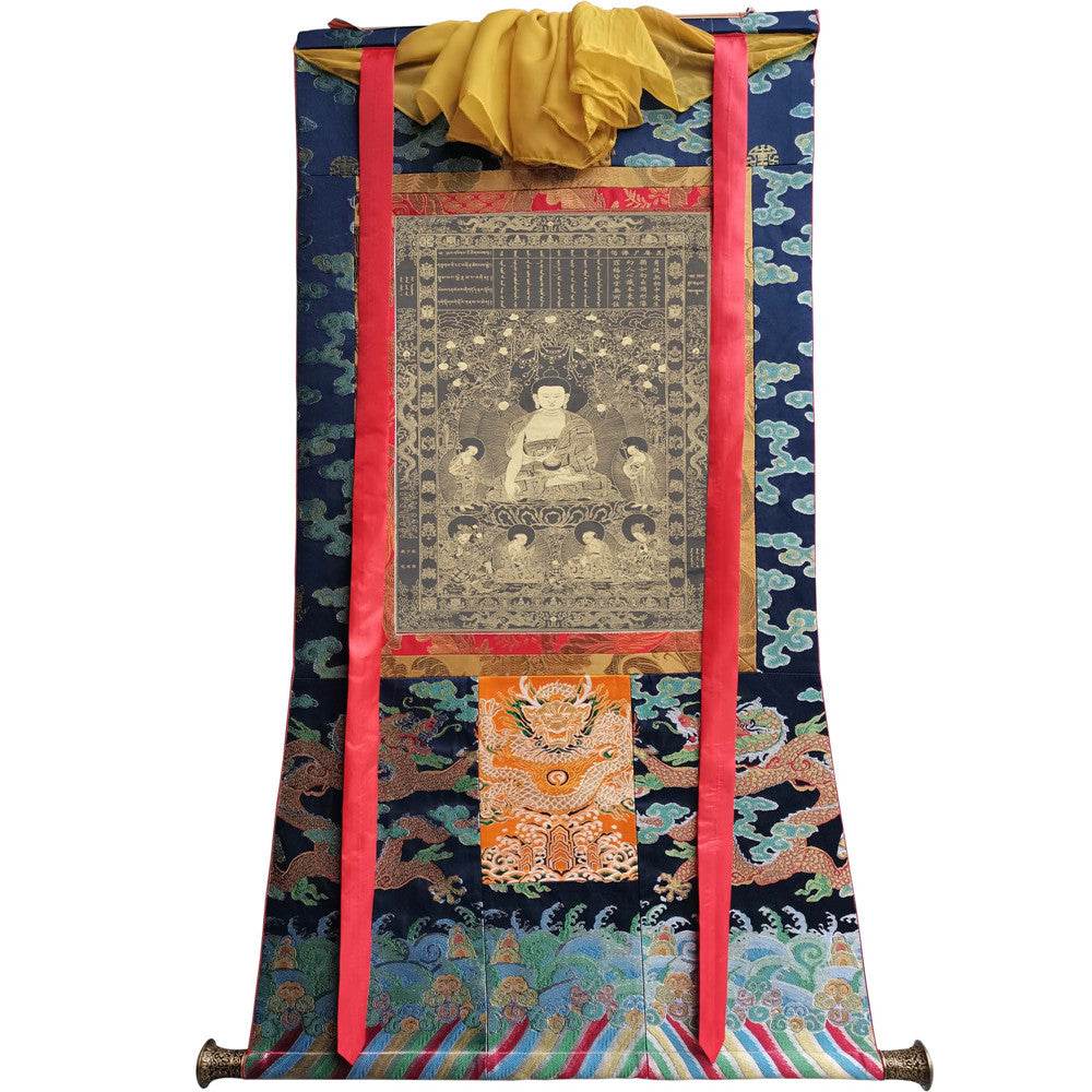 Vipasyin - Tibetan thangka painting, view 9