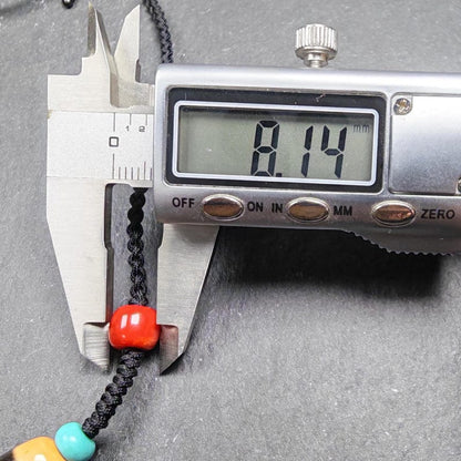 Antique 2 Eyes Dzi Bead Necklace | Tibetan Jewelry | Protection Charm for Happy and Harmonious | Spiritual Gift | 37*12mm